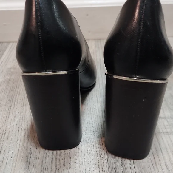 ALLSAINTS Xerxes Black Block Heels - Picture 7 of 10